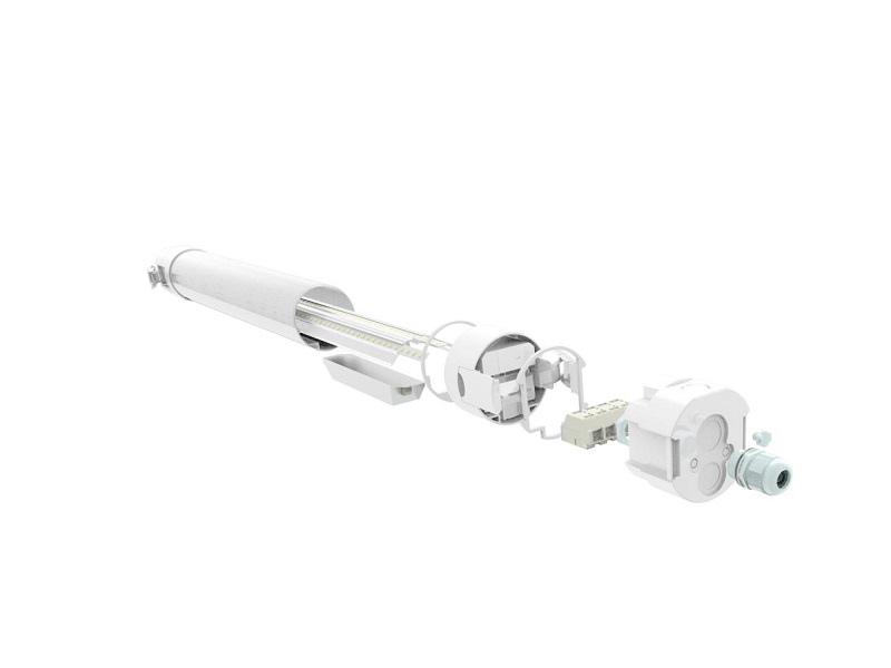Apa sing LED Tri-bukti Lampu Housing?